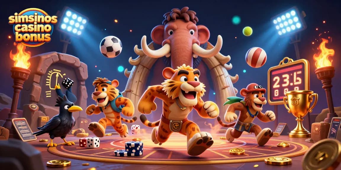 Découvrez le bonus de casino Simsinos et ses avantages uniques avec un visuel attractif.