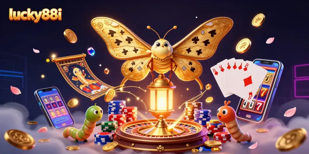 Engage in thrilling gameplay with lucky88i, featuring vibrant casino elements and dynamic 3D characters.