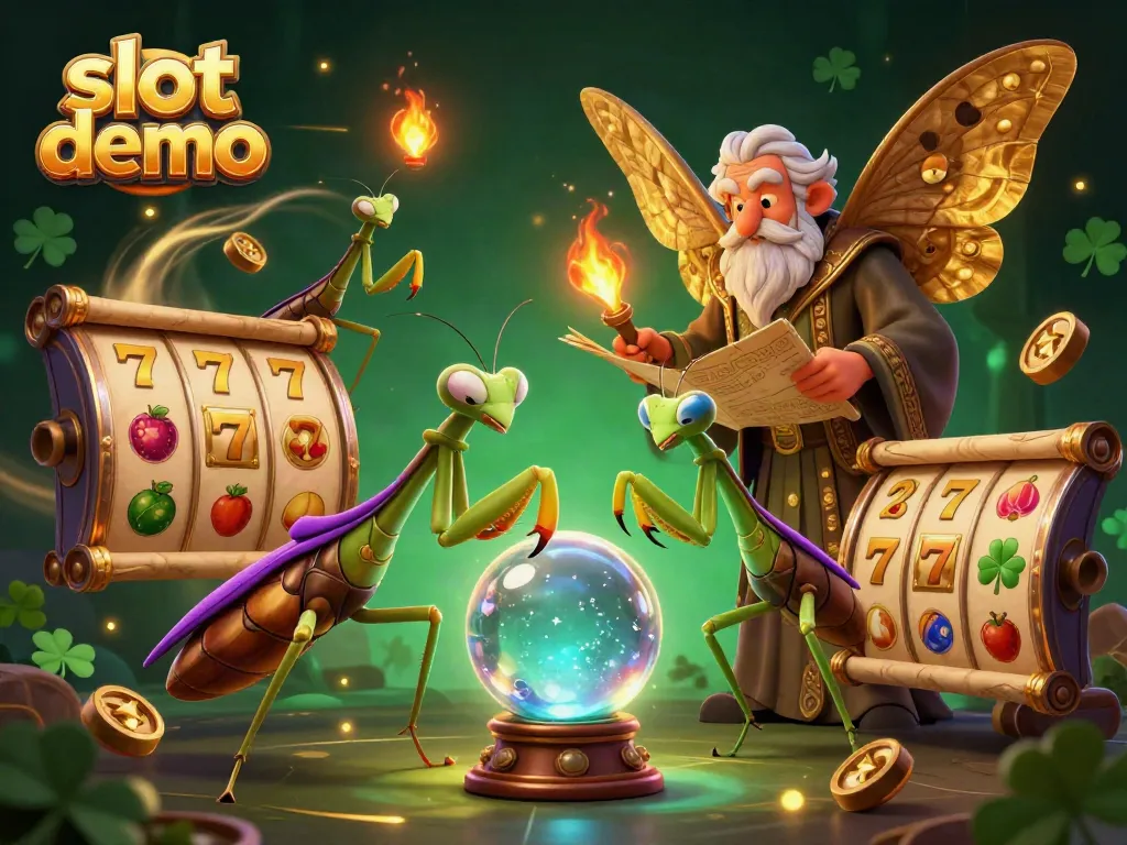 Engage with slot demo games featuring a mystical theme with vibrant characters and slot elements.